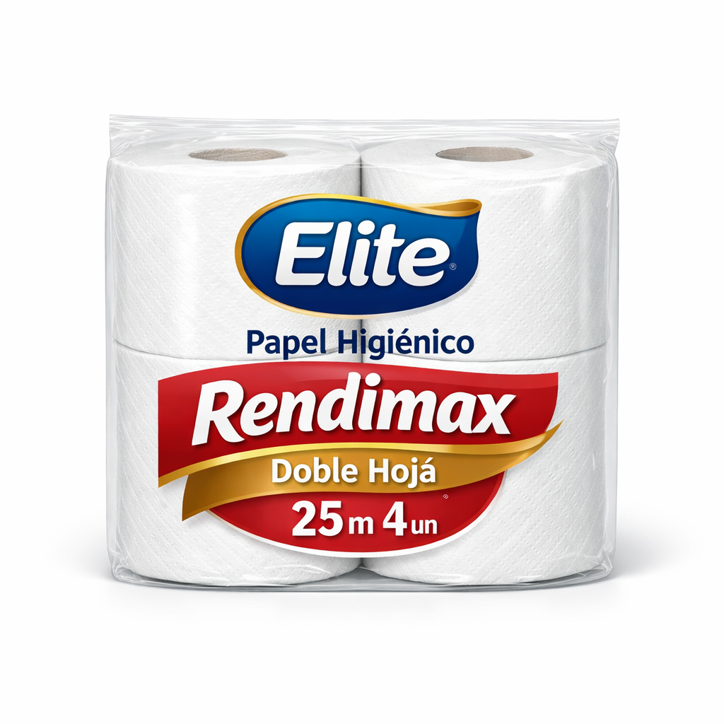 Papel Higiénico Rendimax Doble Hoja 25 m 4 un