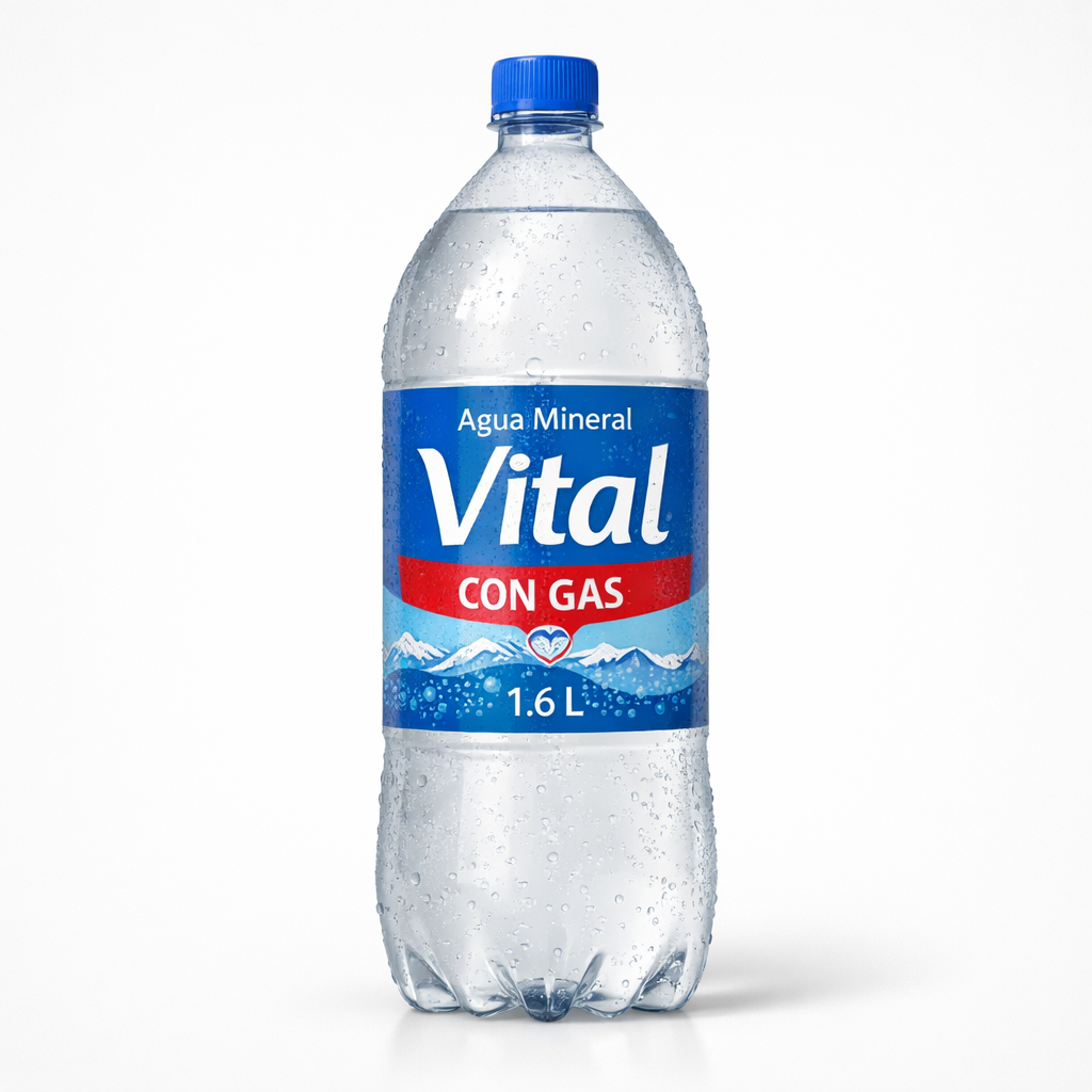 Agua Mineral Con Gas 1.6L