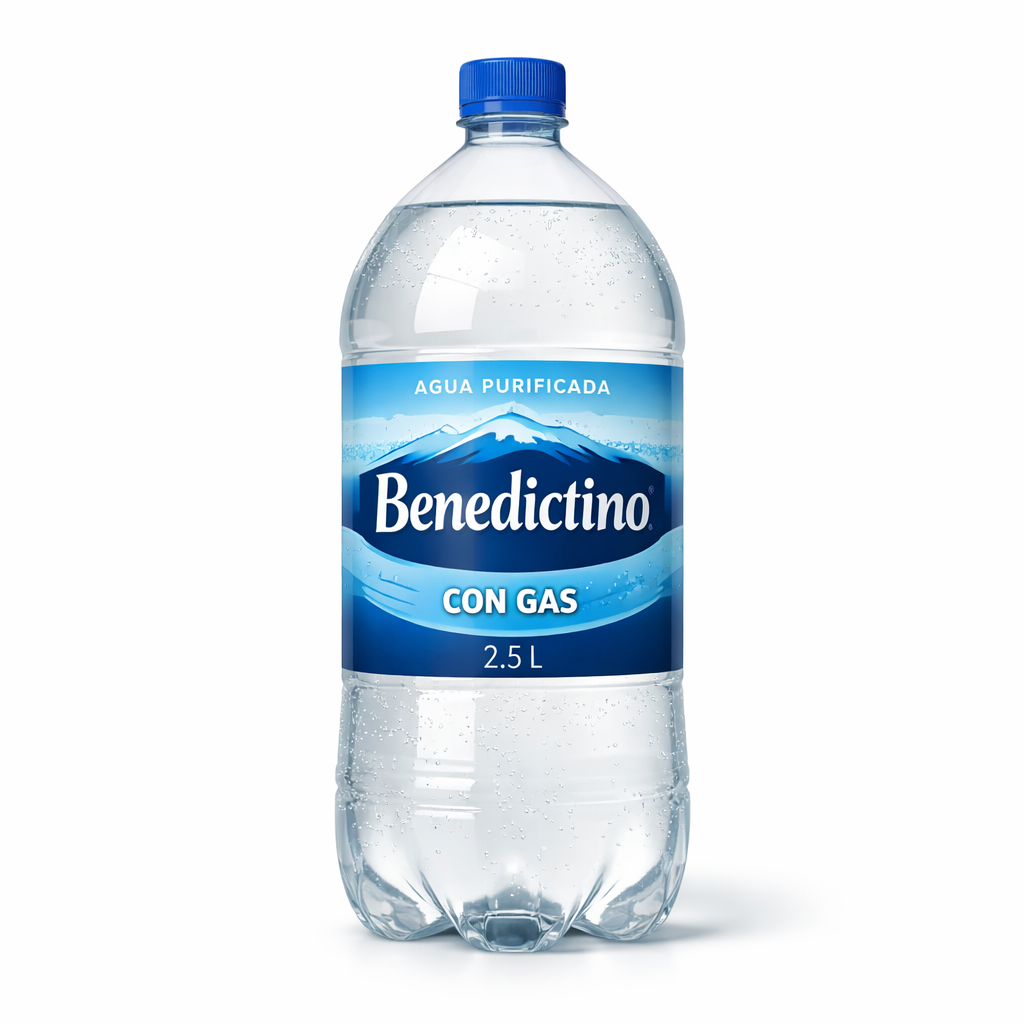 Agua Purificada Con Gas 2.5L